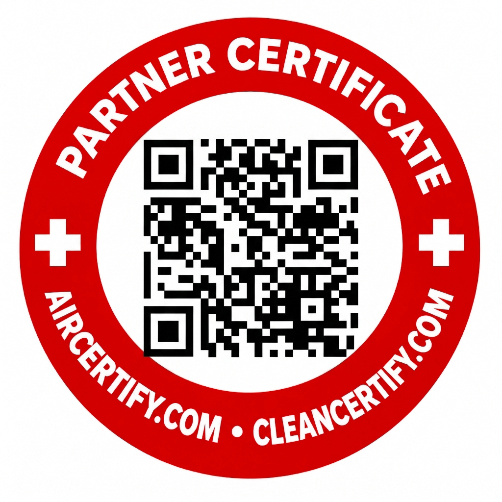 AirCertify and CleanCertify partner certificate